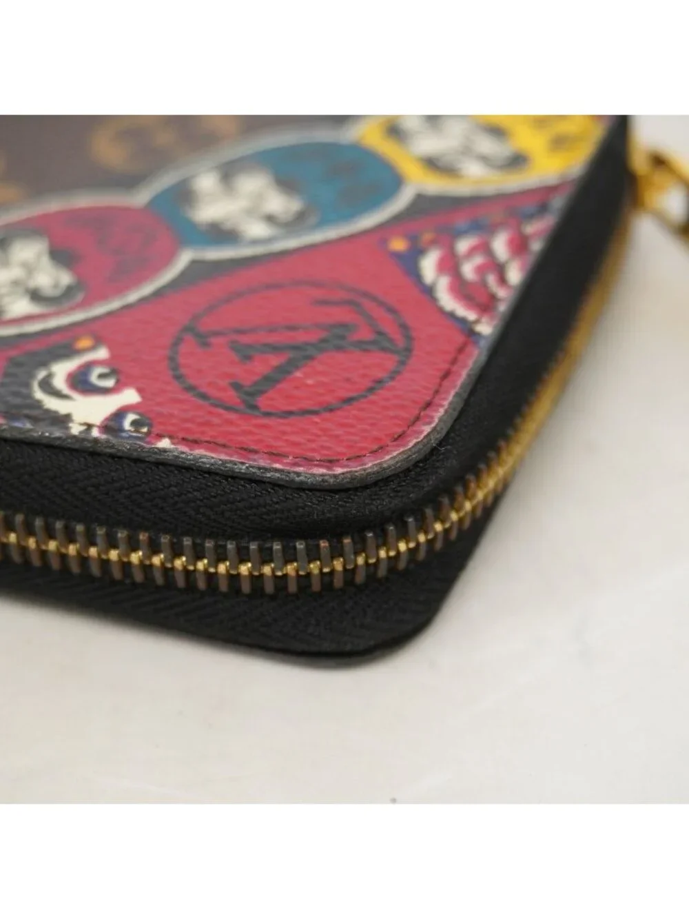 Louis Vuitton Wallet Monogram Zippy Brown Multicolor